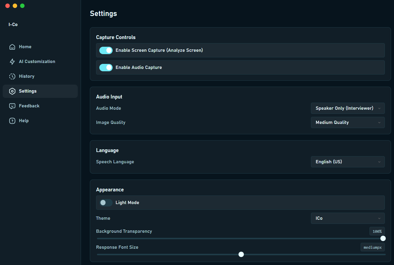 Granular Capture Controls